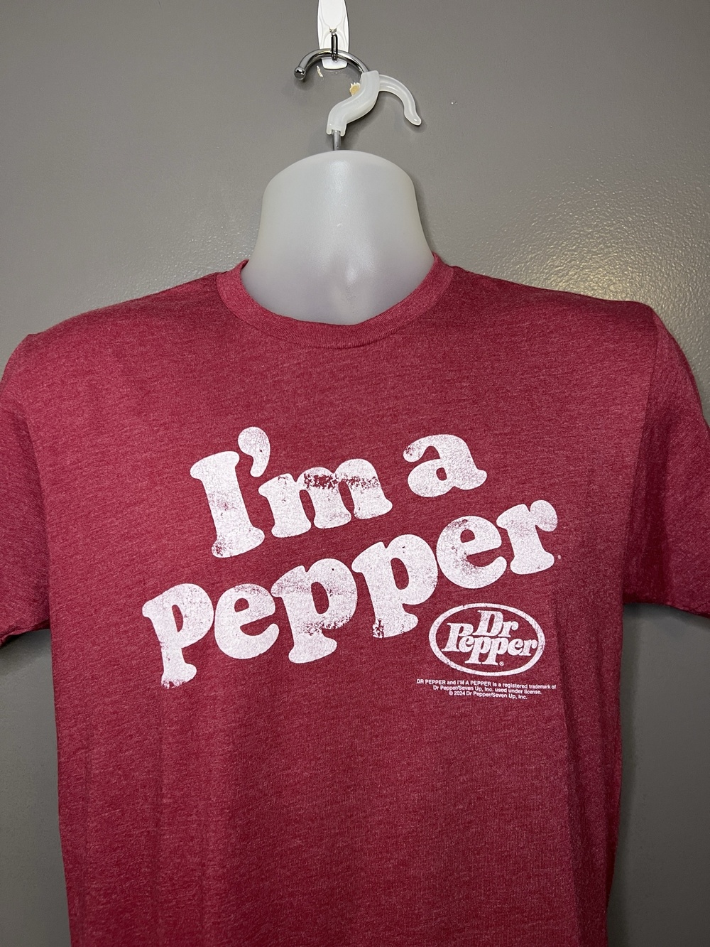 Dr Pepper I'm A Pepper Shirt Mens Small Red Graphic Logo Tee Tee Luv Soda